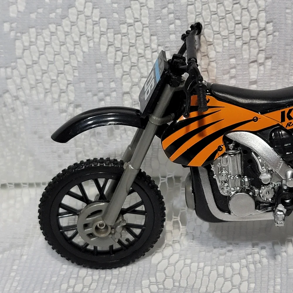 Kutta Racing Kids Toy Motorcycle Model  Black and Orange with Blue Star 3603KT01
